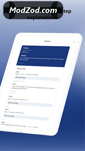 Mathway Mod APK SS 3