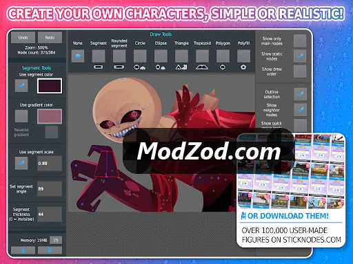 Stick Nodes Pro Mod APK SS 1
